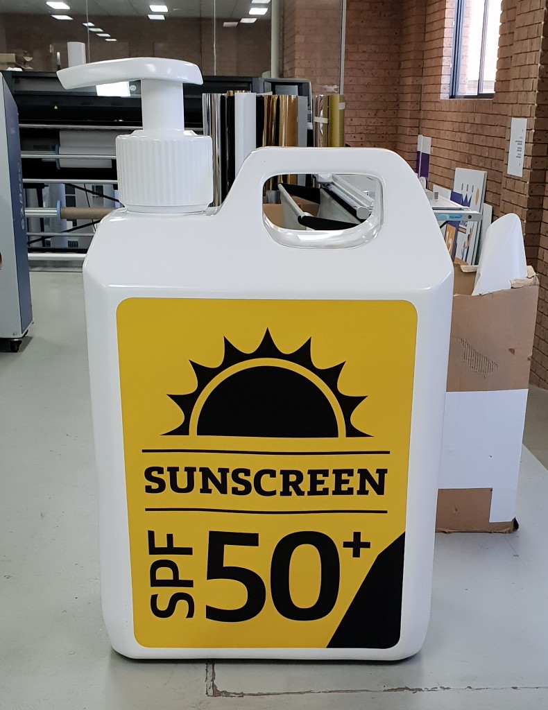 3D Printing Sunscreen Bottle Finished